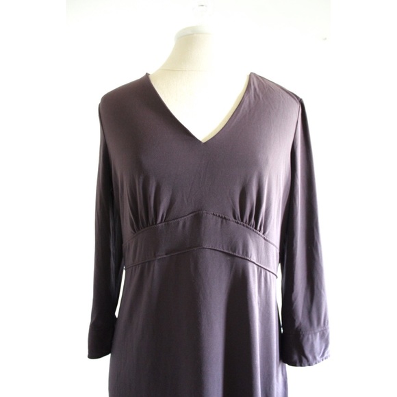 Liz Lange Maternity Brown Stretch Dress Small (sizes 6-8) - Picture 2 of 9